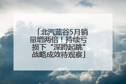 北汽蓝谷5月销量增两倍！持续亏损下“深蹲起跳”战略成效待观察