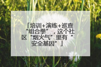 培训+演练+巡查“组合拳”，这个社区“烟火气”里有“安全基因”