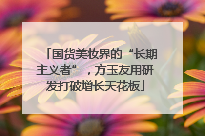 国货美妆界的“长期主义者”，方玉友用研发打破增长天花板