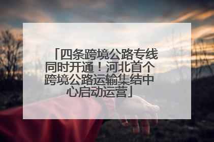 四条跨境公路专线同时开通！河北首个跨境公路运输集结中心启动运营