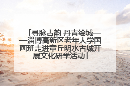 寻脉古韵 丹青绘城——淄博高新区老年大学国画班走进章丘明水古城开展文化研学活动