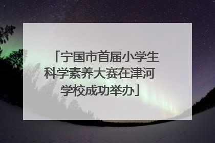 宁国市首届小学生科学素养大赛在津河学校成功举办