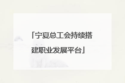 宁夏总工会持续搭建职业发展平台