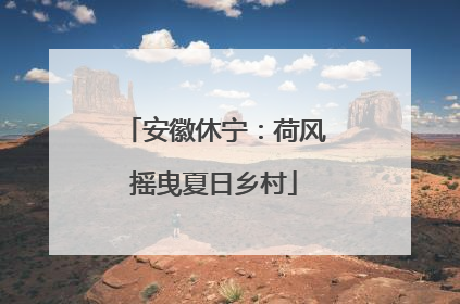 安徽休宁：荷风摇曳夏日乡村