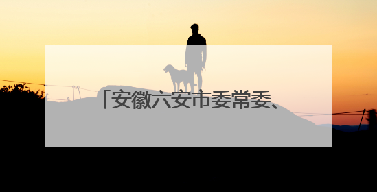 安徽六安市委常委、市纪委书记李敏拟任省辖市市委副书记