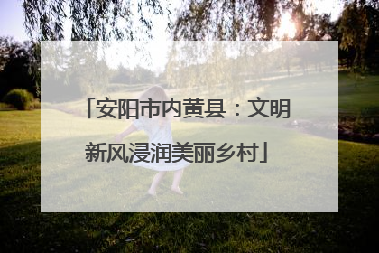 安阳市内黄县：文明新风浸润美丽乡村
