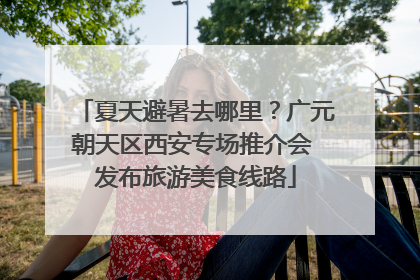 夏天避暑去哪里？广元朝天区西安专场推介会 发布旅游美食线路