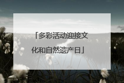 多彩活动迎接文化和自然遗产日