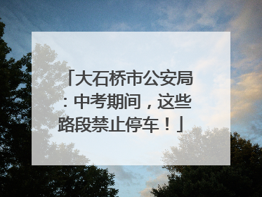 大石桥市公安局：中考期间，这些路段禁止停车！