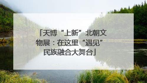 天博“上新”北朝文物展:在这里“遇见”民族融合大舞台