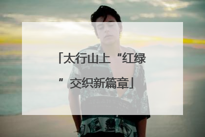 太行山上“红绿”交织新篇章