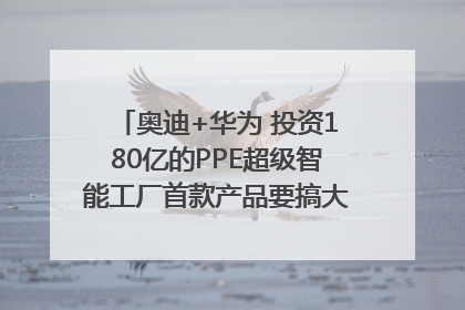奥迪+华为 投资180亿的PPE超级智能工厂首款产品要搞大事情？｜粤港澳车展