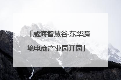 威海智慧谷·东华跨境电商产业园开园