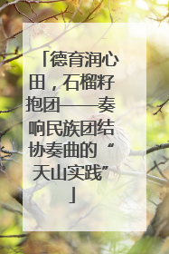 德育润心田，石榴籽抱团——奏响民族团结协奏曲的“天山实践”
