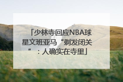 少林寺回应NBA球星文班亚马“剃发闭关”：人确实在寺里