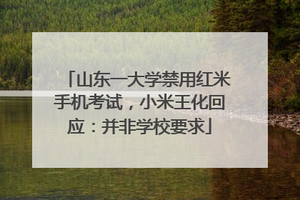 山东一大学禁用红米手机考试，小米王化回应：并非学校要求
