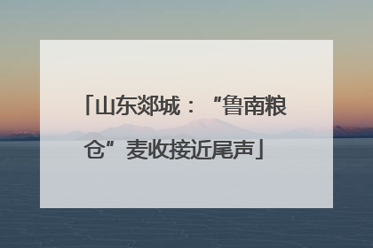 山东郯城：“鲁南粮仓”麦收接近尾声
