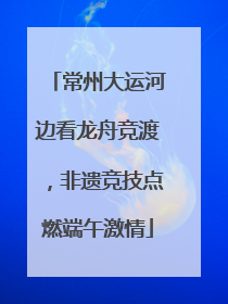常州大运河边看龙舟竞渡，非遗竞技点燃端午激情