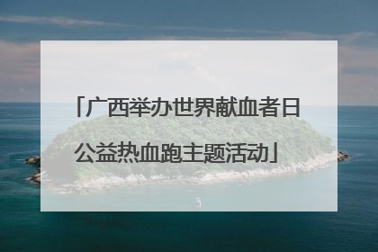 广西举办世界献血者日公益热血跑主题活动