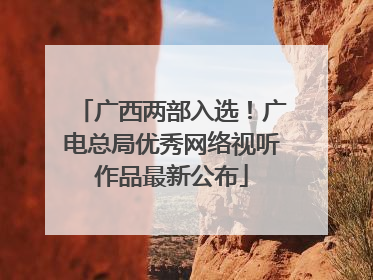 广西两部入选！广电总局优秀网络视听作品最新公布