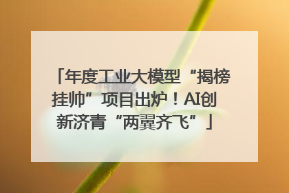 年度工业大模型“揭榜挂帅”项目出炉！AI创新济青“两翼齐飞”