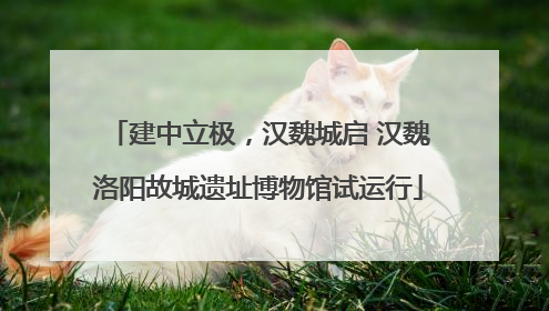 建中立极，汉魏城启 汉魏洛阳故城遗址博物馆试运行