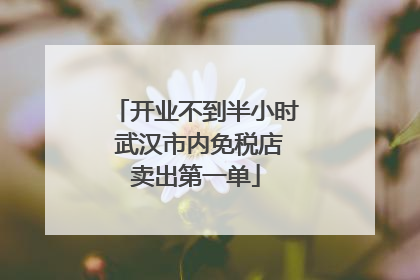 开业不到半小时 武汉市内免税店卖出第一单