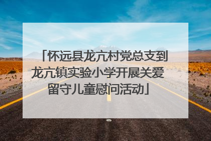 怀远县龙亢村党总支到龙亢镇实验小学开展关爱留守儿童慰问活动