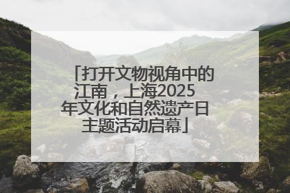 打开文物视角中的江南，上海2025年文化和自然遗产日主题活动启幕