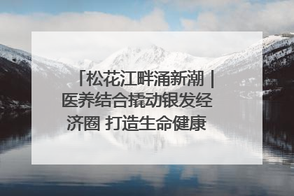 松花江畔涌新潮｜医养结合撬动银发经济圈 打造生命健康产业新样本