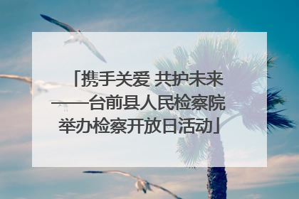 携手关爱 共护未来——台前县人民检察院举办检察开放日活动