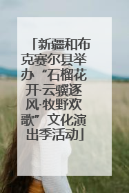 新疆和布克赛尔县举办“石榴花开·云骥逐风·牧野欢歌”文化演出季活动