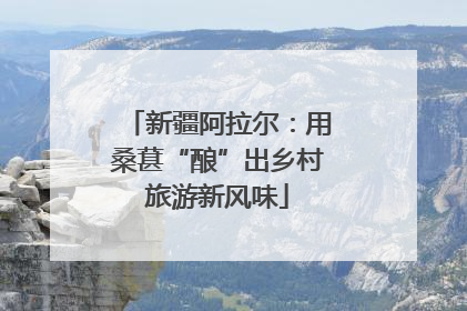 新疆阿拉尔：用桑葚“酿”出乡村旅游新风味