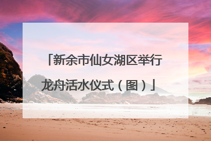 新余市仙女湖区举行龙舟活水仪式（图）