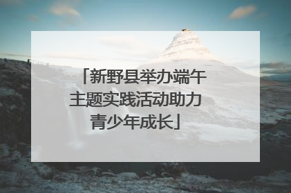 新野县举办端午主题实践活动助力青少年成长