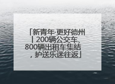 新青年·更好德州丨200辆公交车、800辆出租车集结，护送乐迷往返