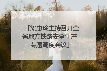 梁惠玲主持召开全省地方铁路安全生产专题调度会议