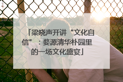 梁晓声开讲“文化自信”：婺源清华朴园里的一场文化盛宴