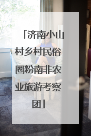 济南小山村乡村民俗圈粉南非农业旅游考察团