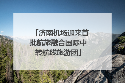 济南机场迎来首批航旅融合国际中转航线旅游团