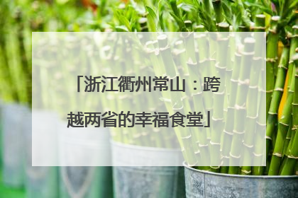 浙江衢州常山：跨越两省的幸福食堂