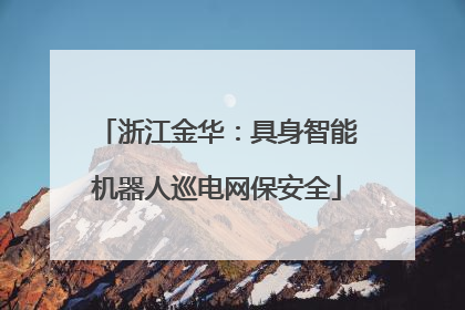 浙江金华：具身智能机器人巡电网保安全