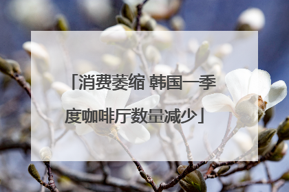 消费萎缩 韩国一季度咖啡厅数量减少