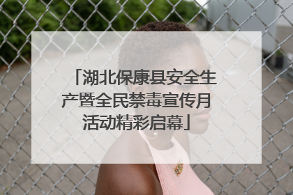 湖北保康县安全生产暨全民禁毒宣传月活动精彩启幕