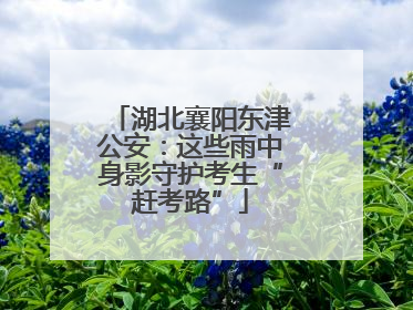 湖北襄阳东津公安：这些雨中身影守护考生“赶考路”