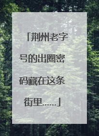 荆州老字号的出圈密码藏在这条街里……