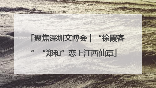 聚焦深圳文博会｜“徐霞客”“郑和”恋上江西仙草