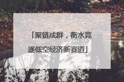 聚链成群，衡水竞逐低空经济新赛道