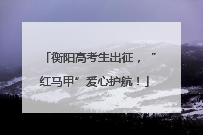 衡阳高考生出征，“红马甲”爱心护航！