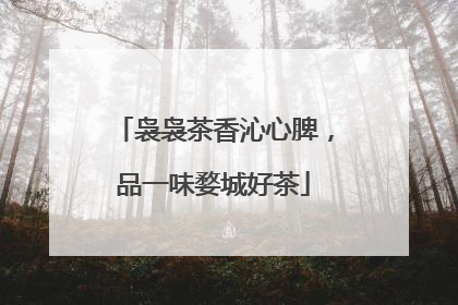 袅袅茶香沁心脾，品一味婺城好茶